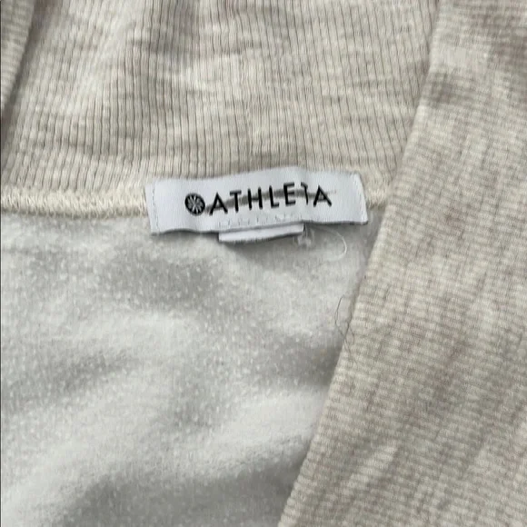 Athleta Cream Ribbed Sweater - Picture 2 of 3